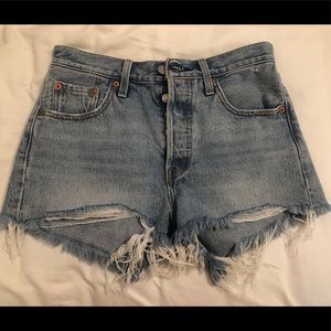 Denim 501 high-rise Levi Shorts
